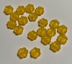Perlenblumen gelb matt